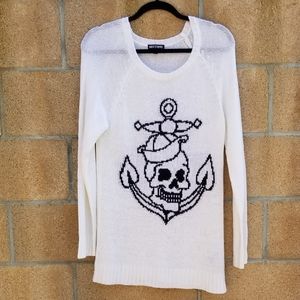 NWOT Sailor Skeleton Knit Sweater